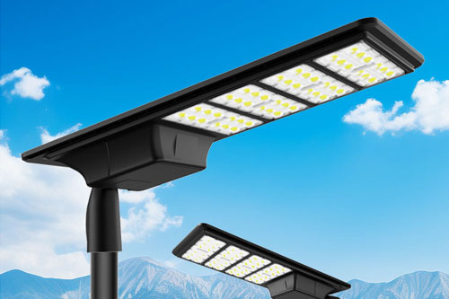 Solar street lighting project for the black sand beach in Baybay, Roxas City, Philippines