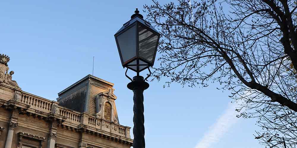 Solar smart street light replacing traditional street lights