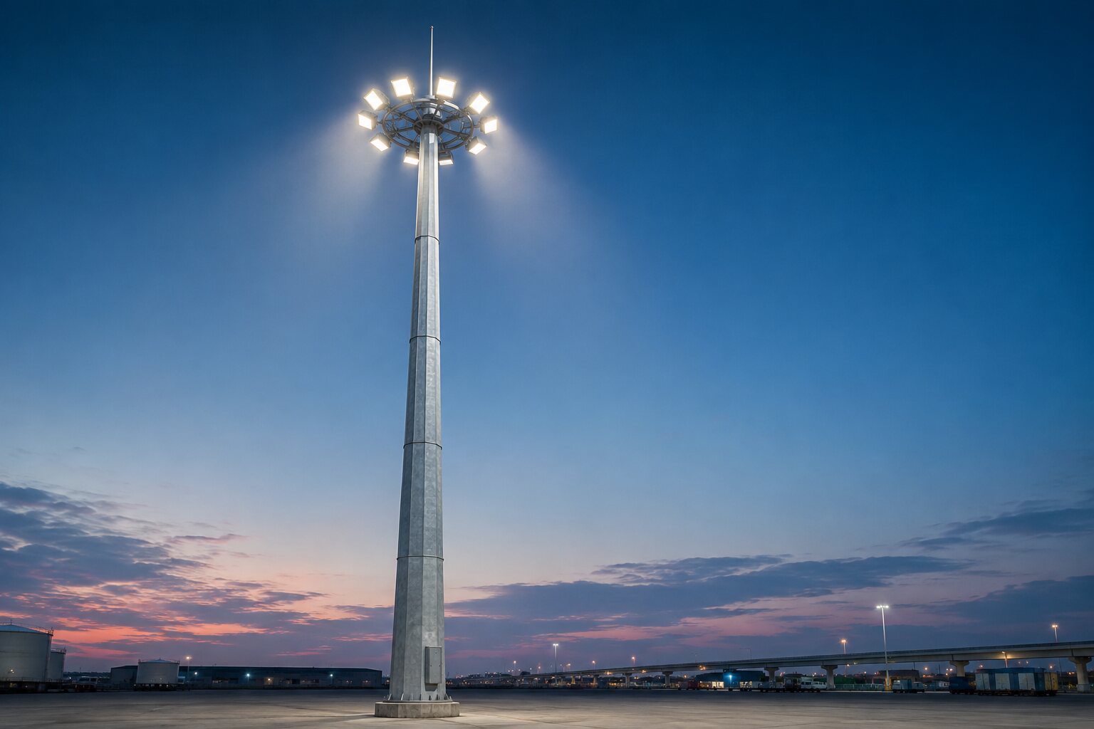 30m Raising and Lowering High Mast Lighting System