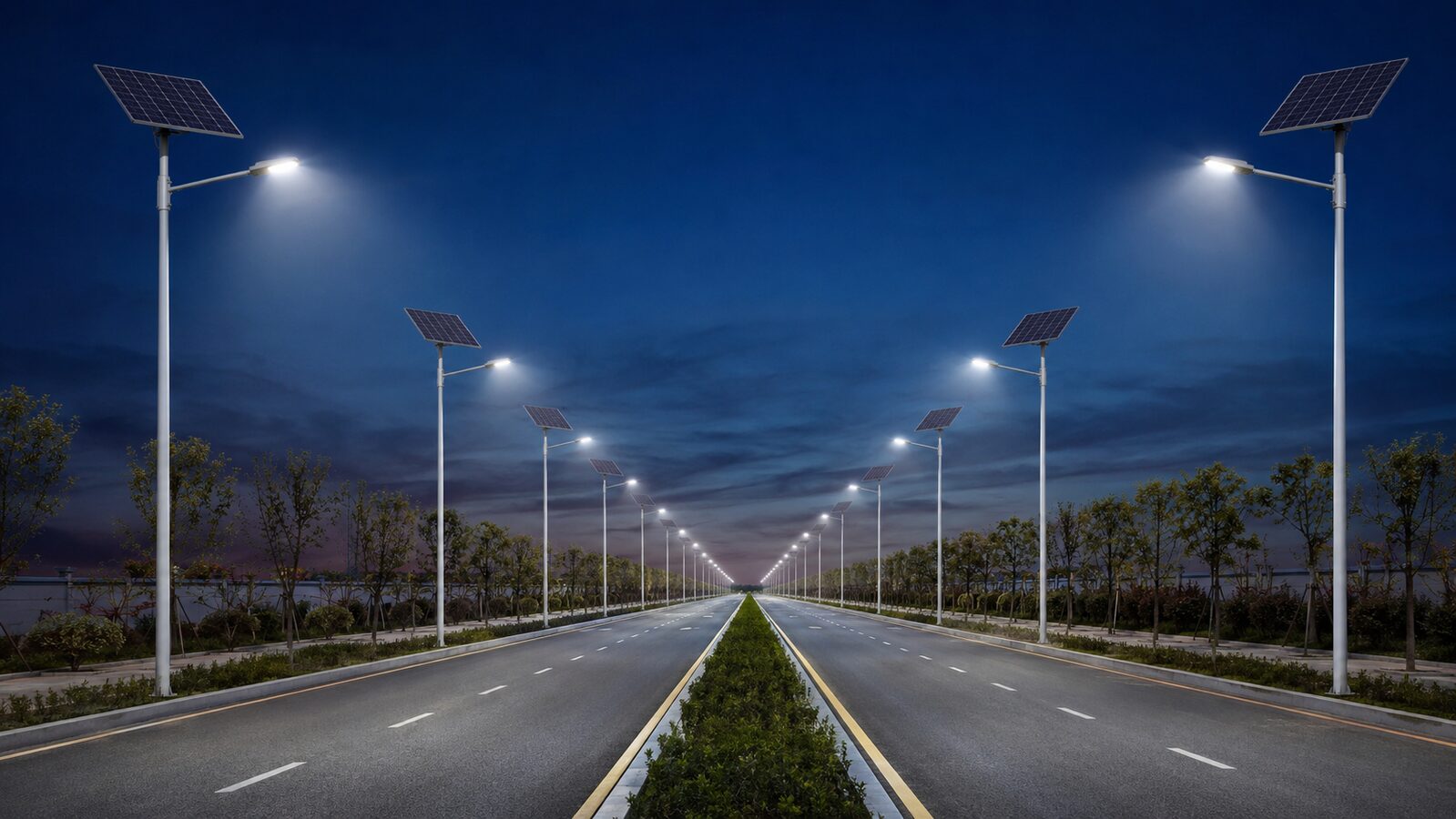 12m Solar Street Light System for Urban Arterial Roads