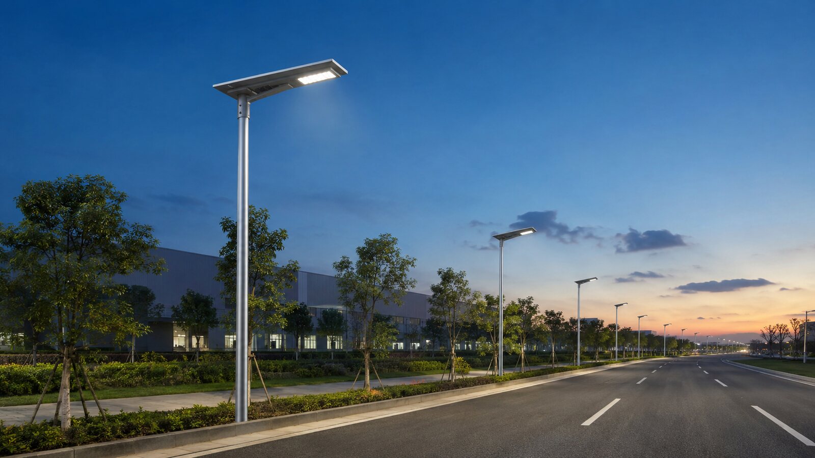 80W All-in-One Solar Street Light for Municipal Roads