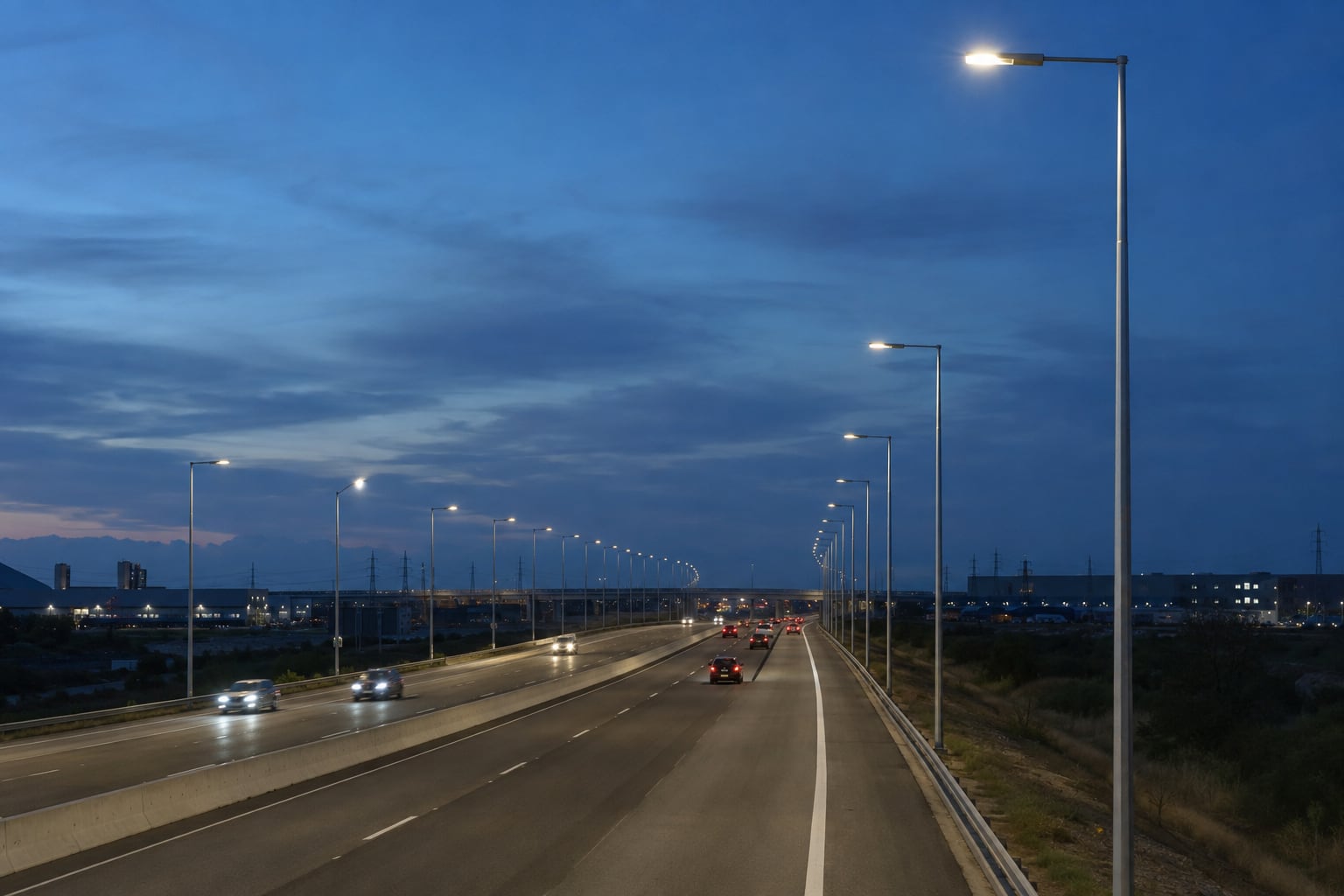 15m Galvanized Highway Lighting Pole