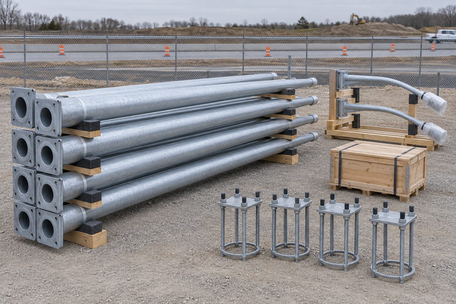 Galvanized Lighting Pole Site Storage and Preservation Checklist